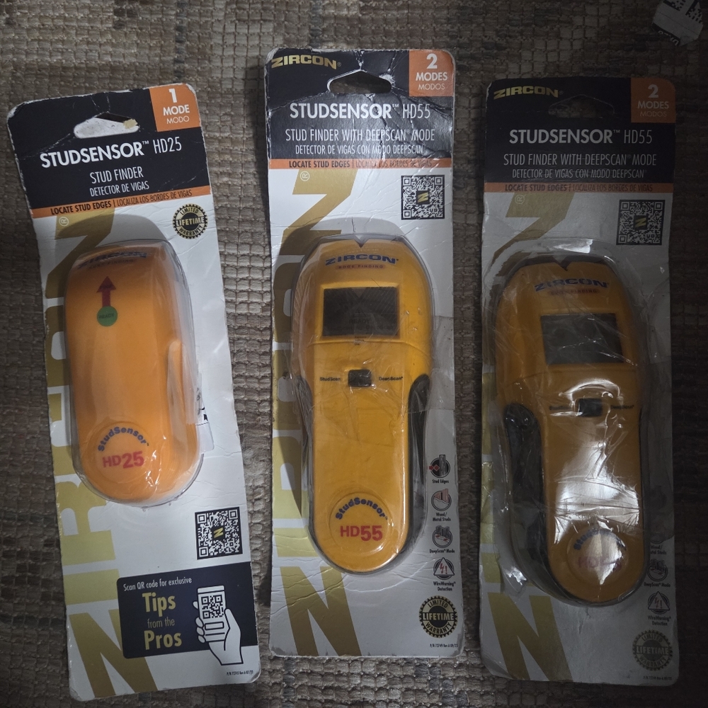 Zircon Studfinder Lot Of 3 Tested